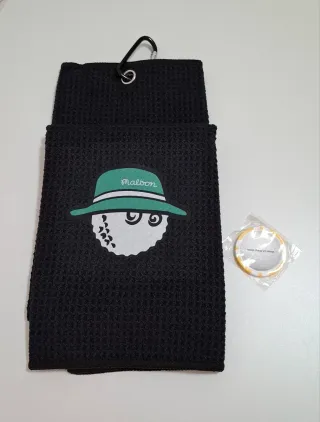 Toalla Golf Malbon con Mosquetón