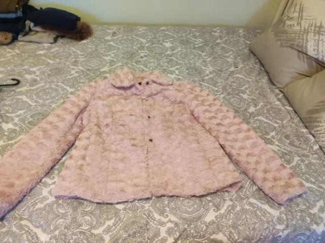 Chaqueta rosa de invierno