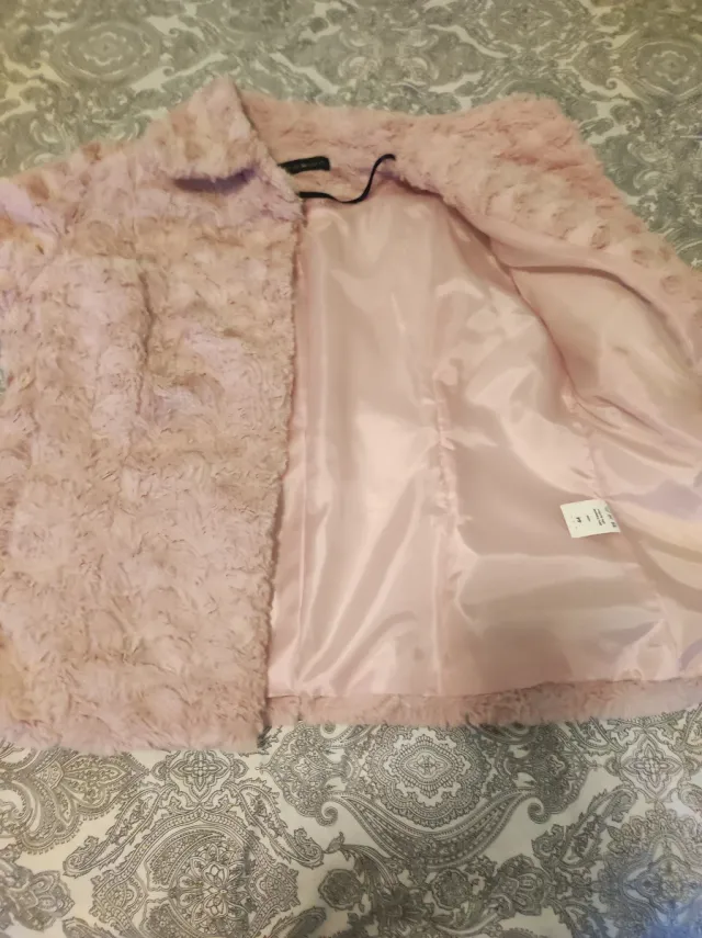 Chaqueta rosa de invierno