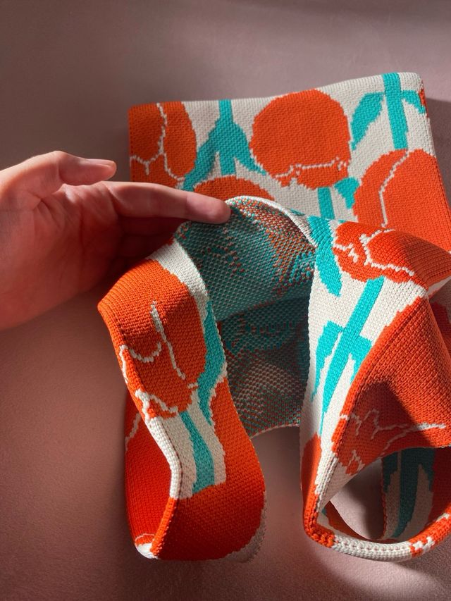 Bolso de mano nuevo estampado tulipanes