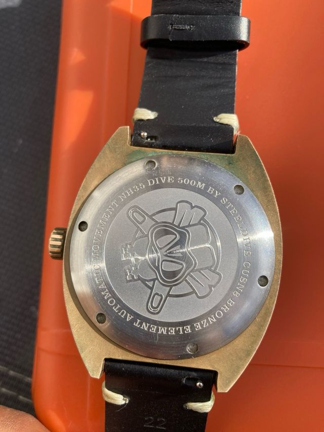 Reloj Diver Steeldive Bronze Espectacular