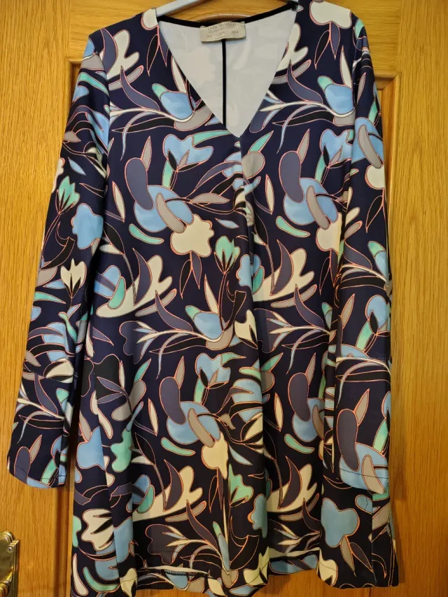 Vestido Zara Estampado Floral Talla M