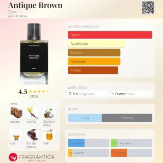 Perfume Antique Brown de Zara
