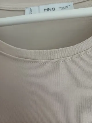 Vestido Mango Talla Única Beige