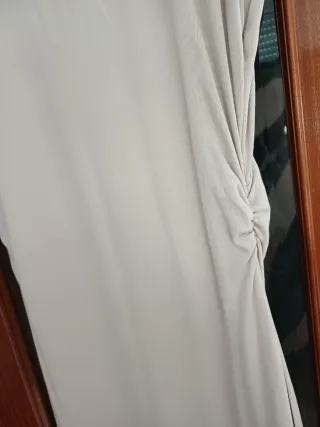 Vestido Mango Talla Única Beige