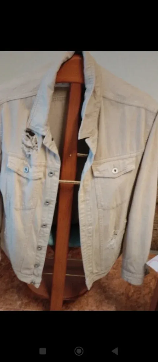 Chaqueta tejana beige T/L