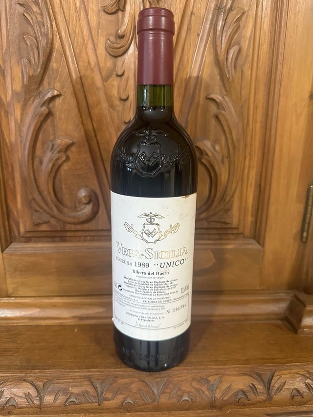 Vino Vega Sicilia Único Cosecha 1989