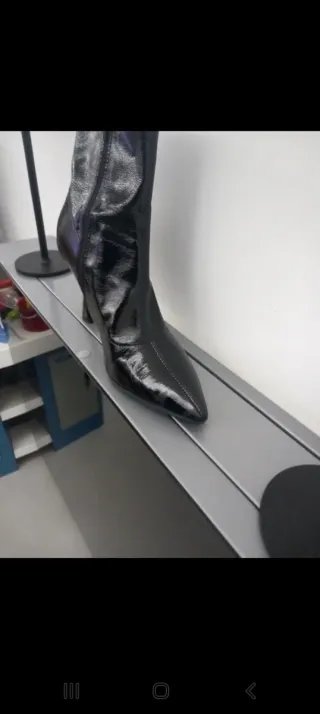 Stivaletti neri tacco alto