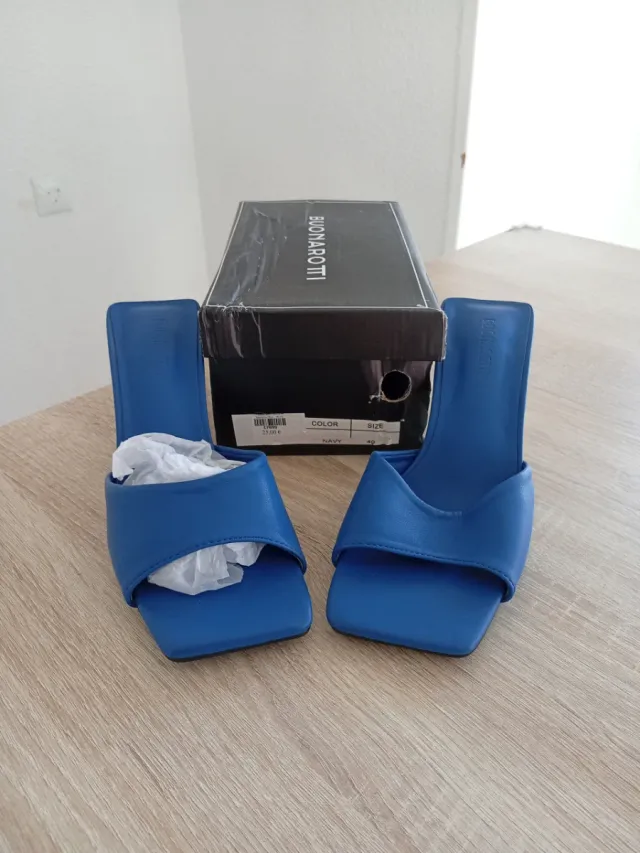 Sandalias Mujer Buonarotti Azul Talla 40