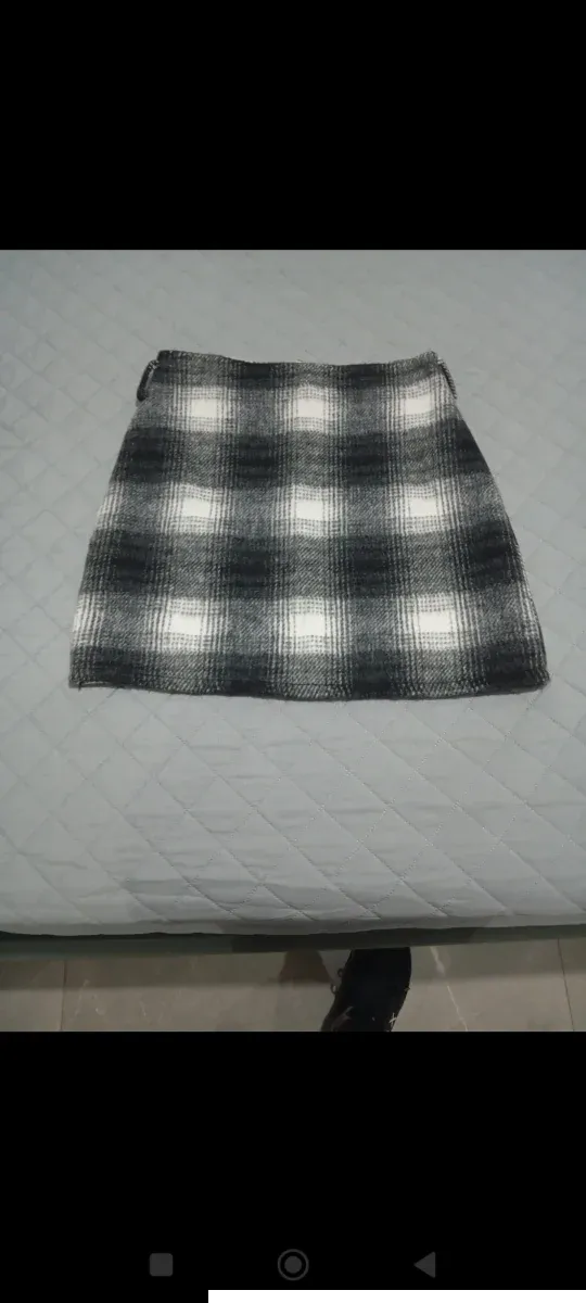 Gonna a quadri in lana