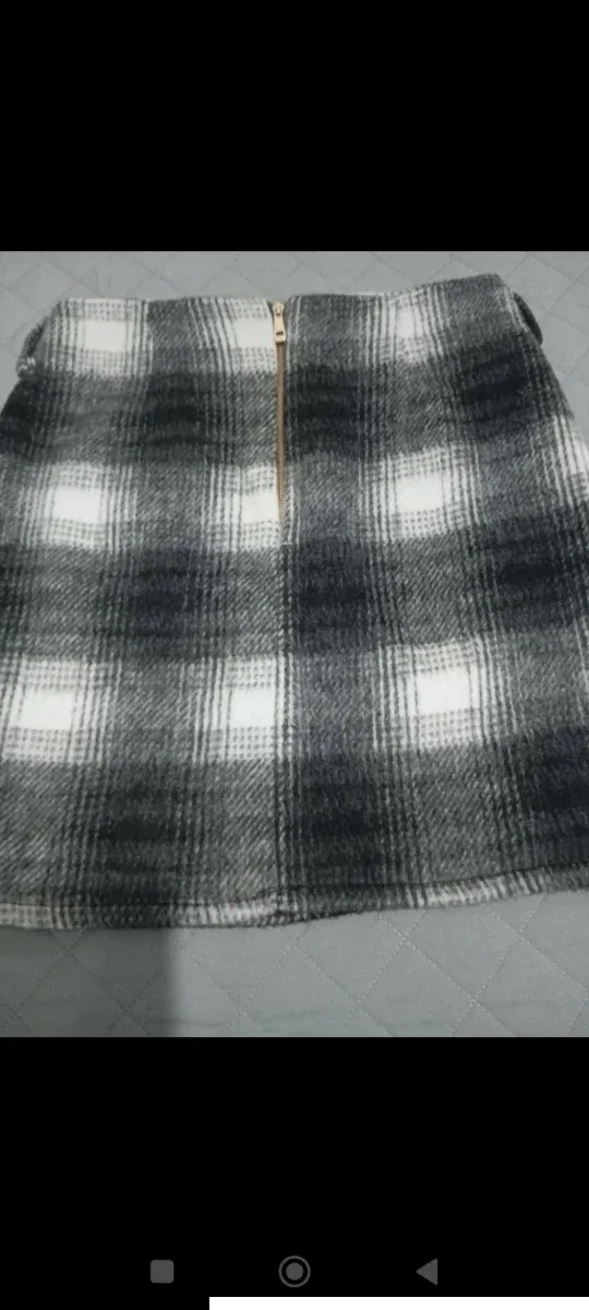 Gonna a quadri in lana