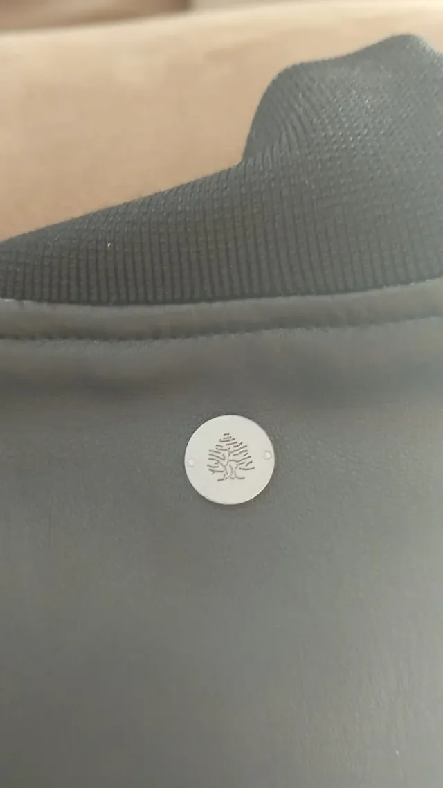 Cazadora efecto piel negra Talla XL