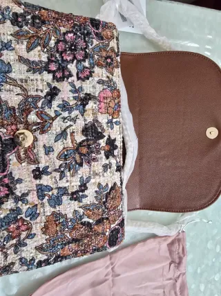 Borsa Liu Jo crossbody marrone e multicolor