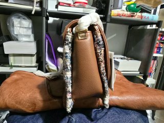 Borsa Liu Jo crossbody marrone e multicolor