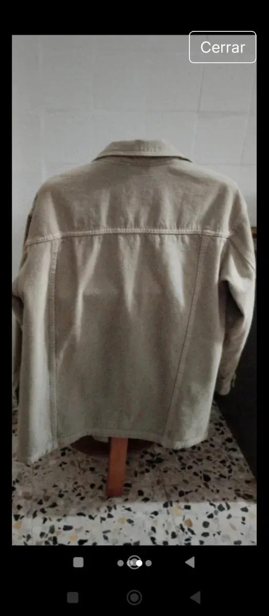 Chaqueta tejana beige T/M