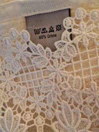 Asciugamani vintage con pizzo