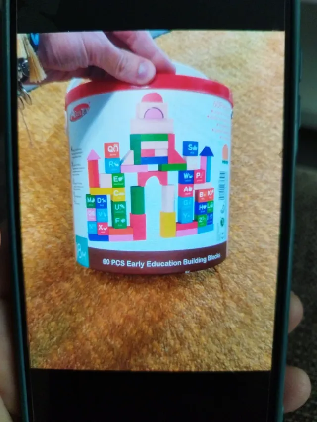 Juegos de construcción de madera con letras