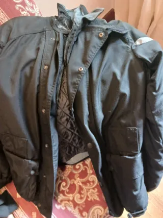 Chaqueta Moto Doble Protección Negra