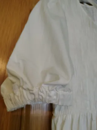 Vestido largo Zara blanco