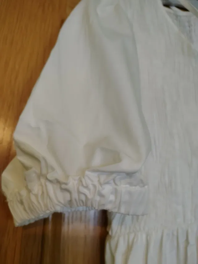 Vestido largo Zara blanco