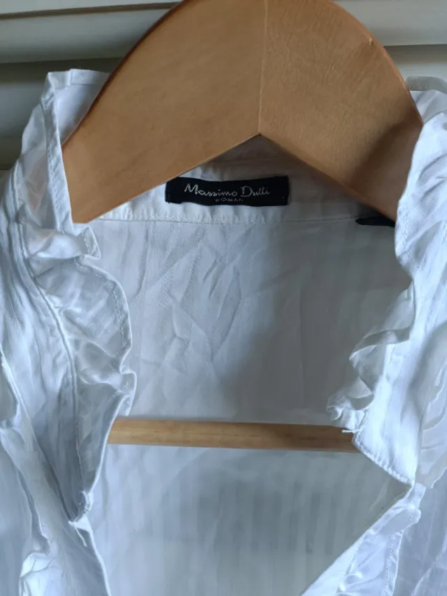 Blusa Massimo Dutti T40 Blanca