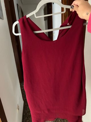 Blusa granate suelta