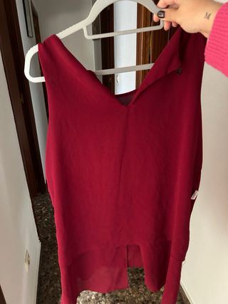 Blusa granate suelta