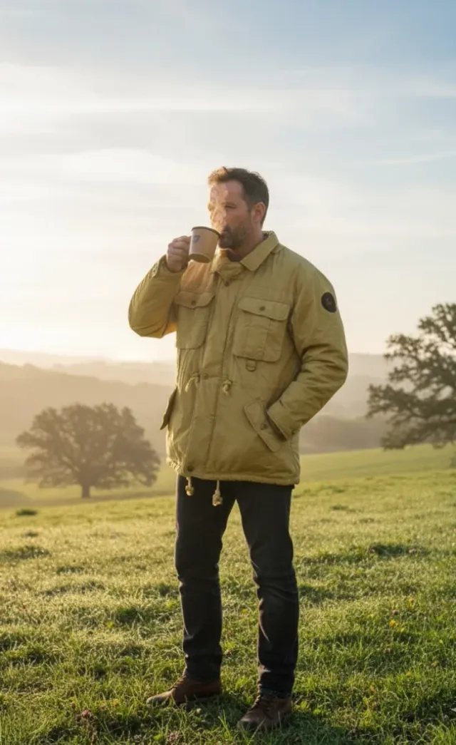 Parka Vintage Mostaza Talla L