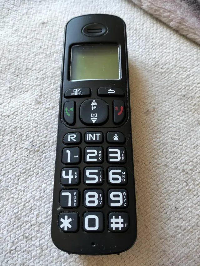 Teléfono fijo inalámbrico INVES negro