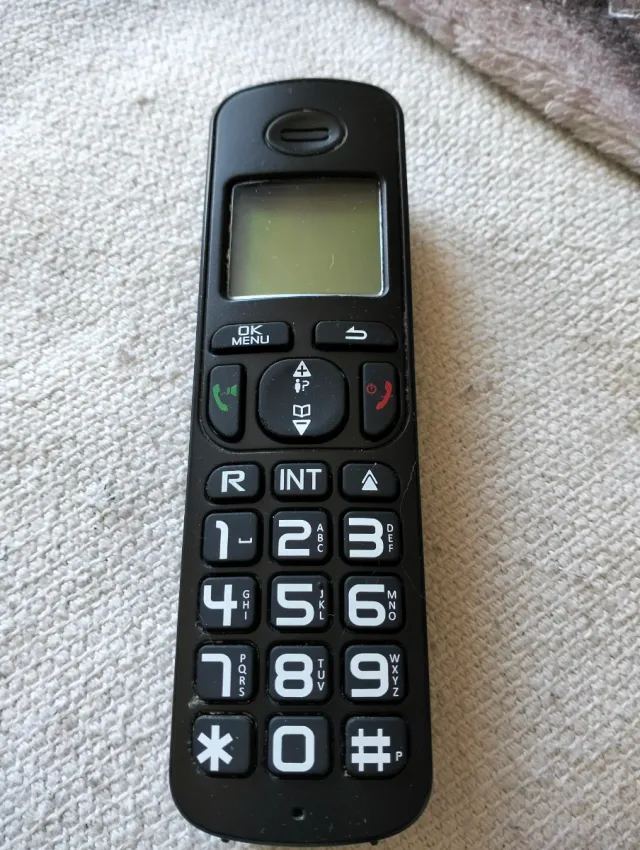 Teléfono fijo inalámbrico INVES negro