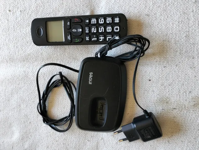 Teléfono fijo inalámbrico INVES negro