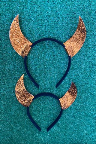 Lote 2 Diademas cuernos Brillantes Disfraz