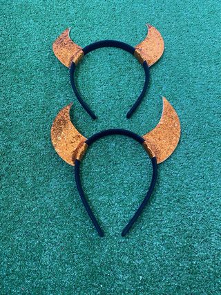 Lote 2 Diademas cuernos Brillantes Disfraz