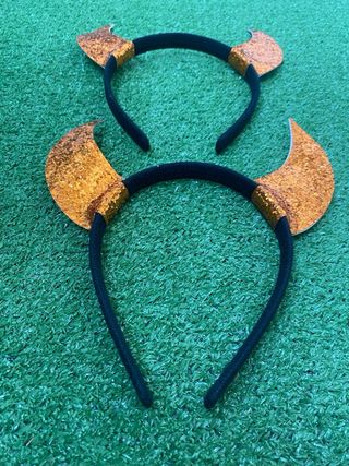 Lote 2 Diademas cuernos Brillantes Disfraz