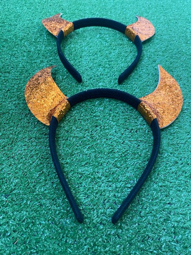 Lote 2 Diademas cuernos Brillantes Disfraz