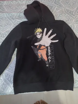 Sudadera Naruto Talla M Niño Negra