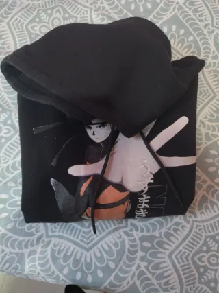 Sudadera Naruto Talla M Niño Negra