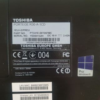 Toshiba Portegé R30 i5 + Docking Station