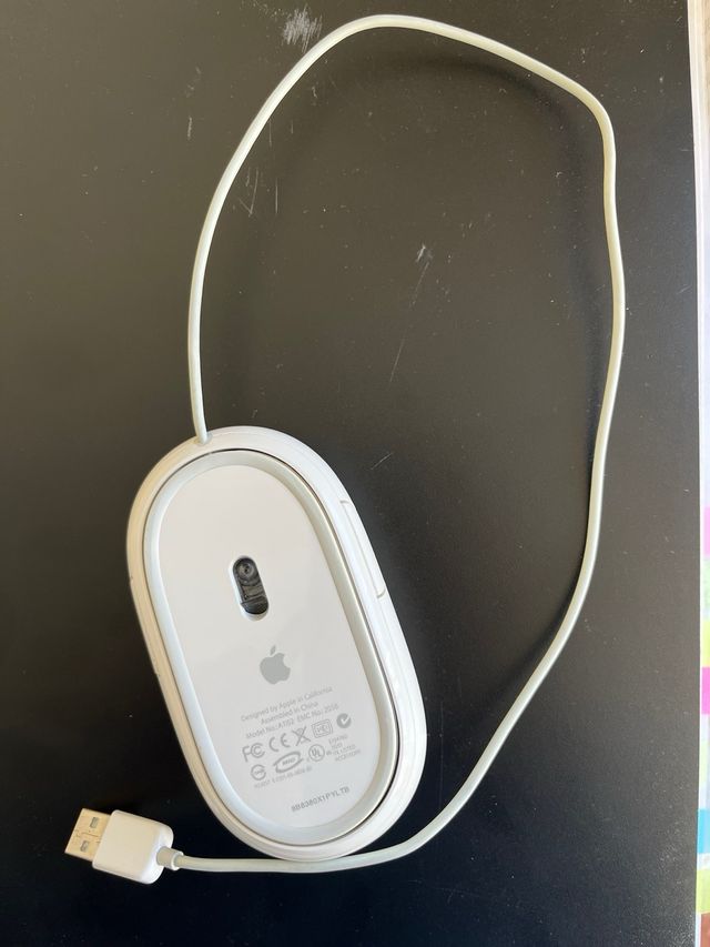 Ratón Apple Blanco con Cable USB