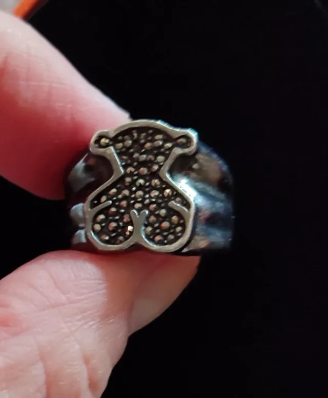 Anillo Tous Oso Plata y Circonitas.