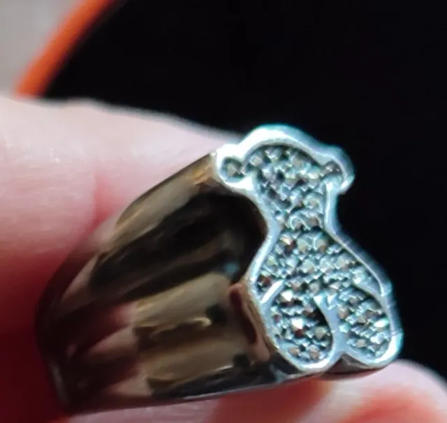 Anillo Tous Oso Plata y Circonitas.