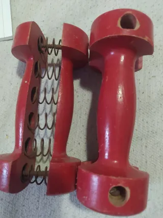 Mancuernas de mano con resortes