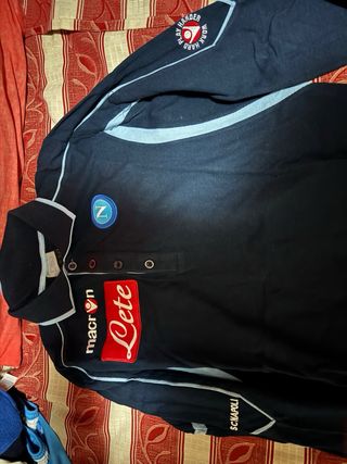 Polo SSC Napoli Macron manica lunga
