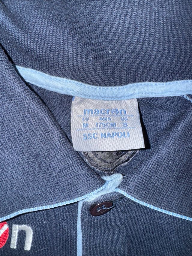 Polo SSC Napoli Macron manica lunga