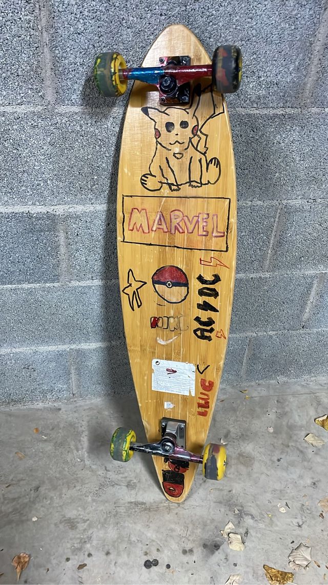 Longboard skate negro