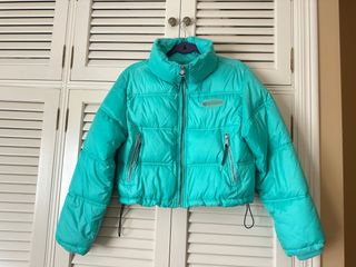 Cazadora bomber acolchada Pull&Bear verde menta