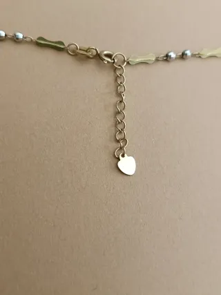 CADENA ORO BLANCO AMARILLO 18 KILATES CON RELIEVE