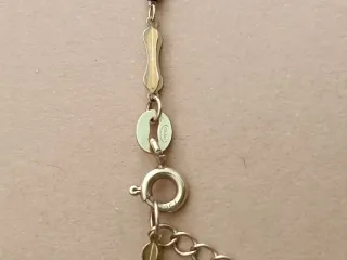 CADENA ORO BLANCO AMARILLO 18 KILATES CON RELIEVE