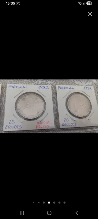 20 Monete Portogallo, 1 in argento.