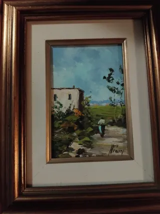 Quadro vintage ad olio